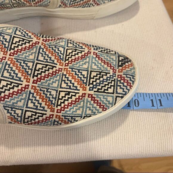 Joie Sneakers Bohemian Huxley Slip-On Woven Canvas Geometric Pattern, 6.5 - Picture 7 of 9